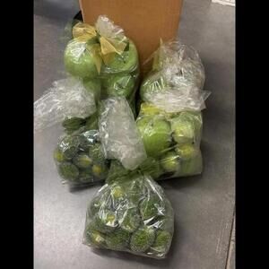 Sparkling Green Decorative Fruit Set NEW IN BAGS